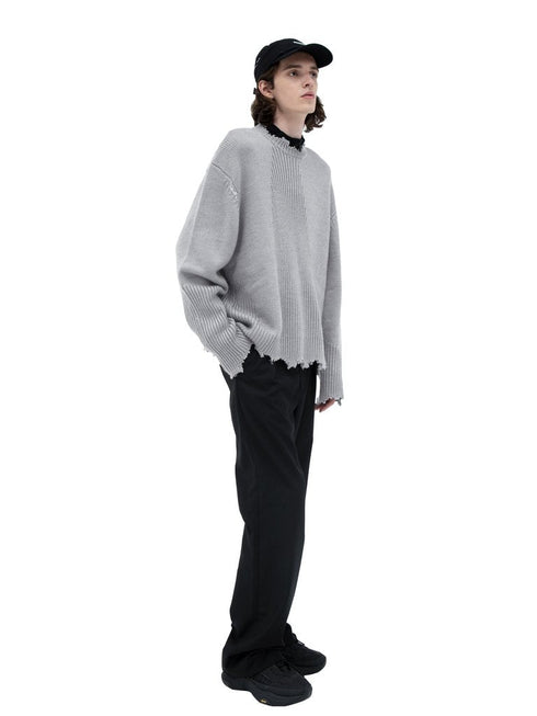 C2H4 “Filtered Reality” Arc Sculpture Knit Sweater Mens