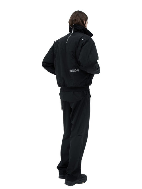 C2H4 “Filtered Reality” Quilted Intervein Bomber Jacket Mens