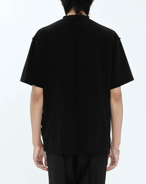 C2H4 INSIDE OUT RAW EDGE T-SHIRT Mens Apparel - MENS APPAREL