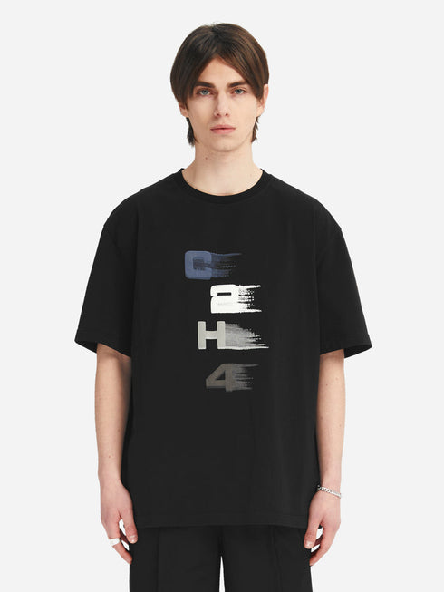 C2H4 LAYERED “Future Yacht Club” Layered Print Logo T-shirt