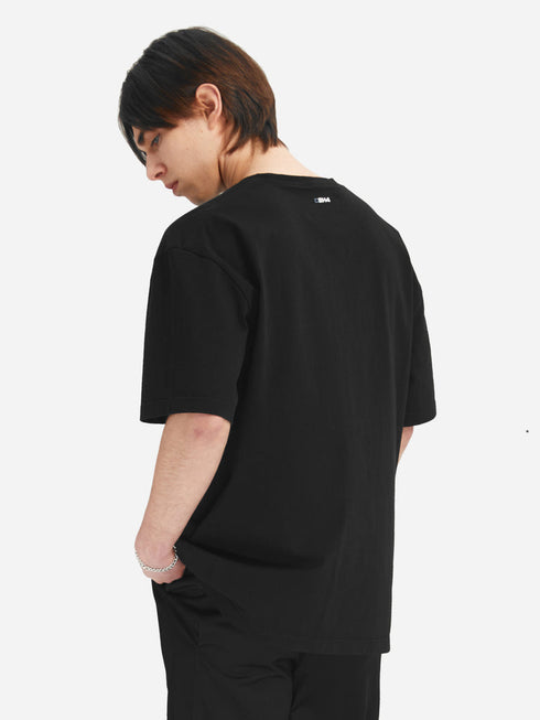 C2H4 LAYERED “Future Yacht Club” Layered Print Logo T-shirt