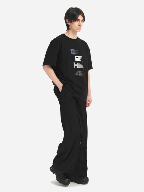 C2H4 LAYERED “Future Yacht Club” Layered Print Logo T-shirt