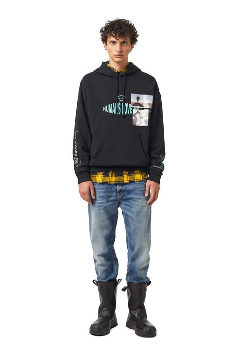 DIESEL S-UMMER B9 HOODIE Mens Apparel - MENS APPAREL