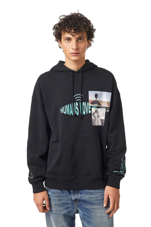 DIESEL S-UMMER B9 HOODIE Mens Apparel - MENS APPAREL
