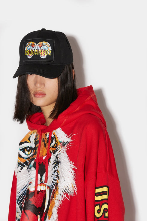 DSQUARED2 BASEBALL CAP GABARDINE ’TIGER’ Accessories -