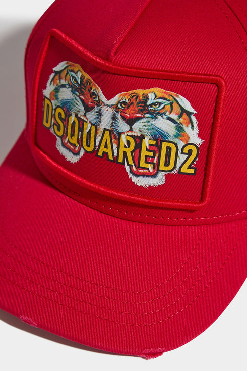 DSQUARED2 BASEBALL CAP GABARDINE ’TIGER’ Accessories -