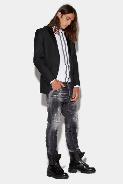 DSQUARED2 Black Squat Cool Guy Denim Jeans Mens Apparel -