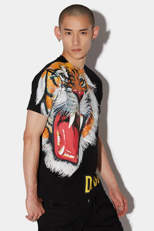 DSQUARED2 D2 Tiger T-Shirt Mens Apparel - Mens Apparel