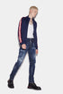DSQUARED2 Dark Ripped Red & Blue Spots Wash Cool Guy Jeans