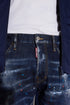 DSQUARED2 Dark Ripped Red & Blue Spots Wash Cool Guy Jeans