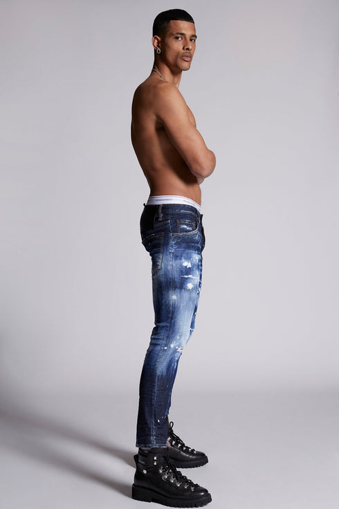 DSQUARED2 Dark SS Snowboard Wash Skater Jeans Mens Apparel -