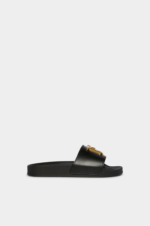 DSQUARED2 DSQ2 VINTAGE LOGO Womens Slides - Womens Slides