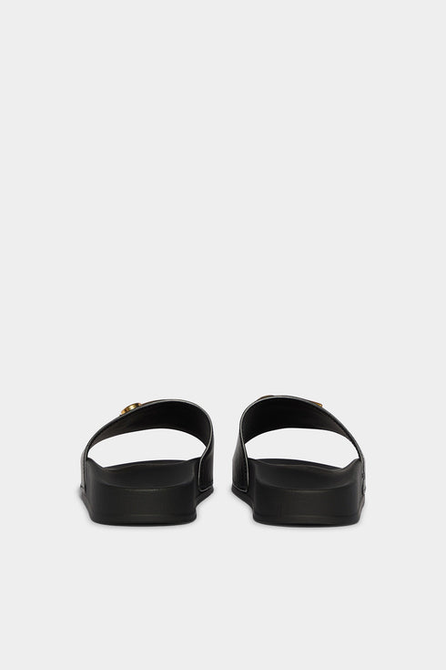 DSQUARED2 DSQ2 VINTAGE LOGO Womens Slides - Womens Slides