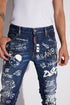 DSQUARED2 GRAFFITI SKATER JEANS Mens Apparel - Staging