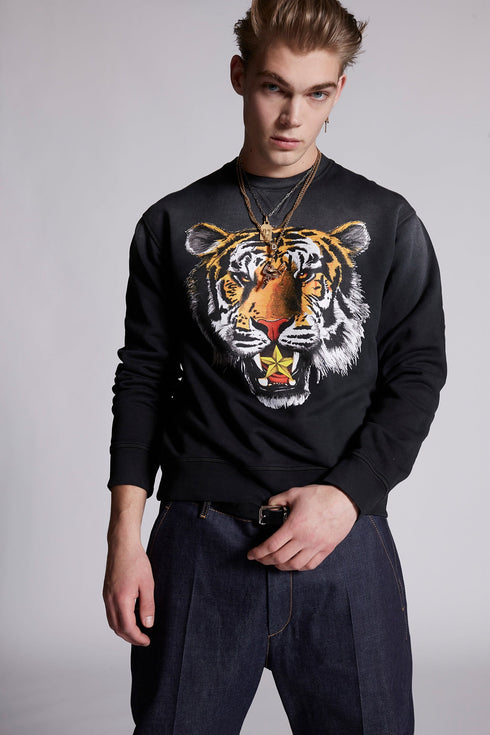 DSQUARED2 Tiger Mike Sweater Mens Apparel - MENS APPAREL