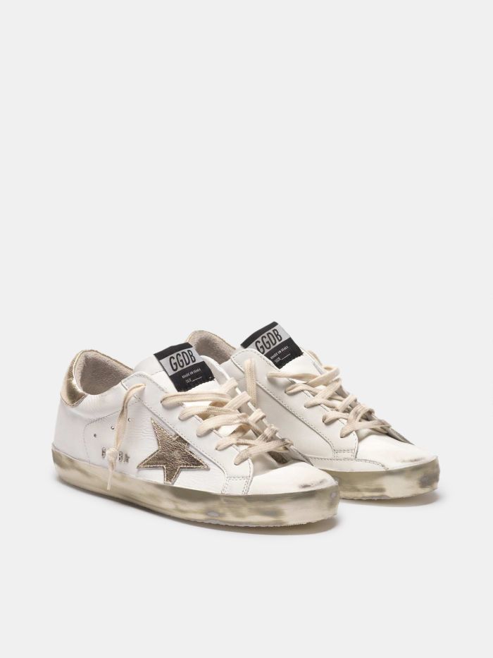 GOLDEN GOOSE SUPERSTAR LEATHER UPPER Mens Sneakers