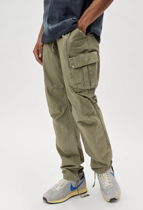 JOHN ELLIOTT BACK SATEEN CARGO PANTS - Staging