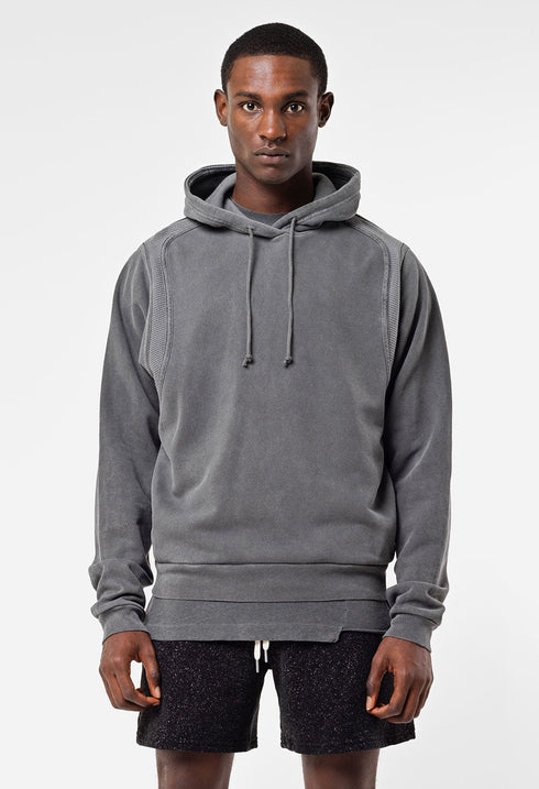 JOHN ELLIOTT CROSS THERMAL HOODIE WASHED Mens Apparel - MENS