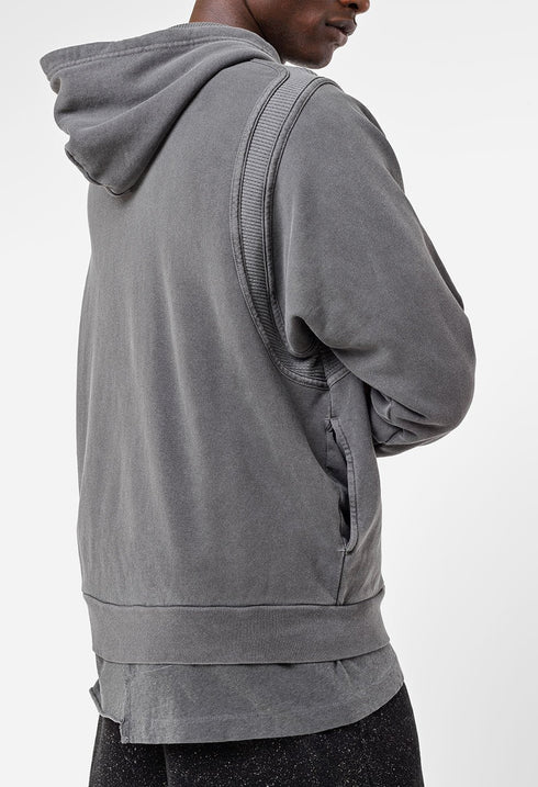 JOHN ELLIOTT CROSS THERMAL HOODIE WASHED Mens Apparel - MENS
