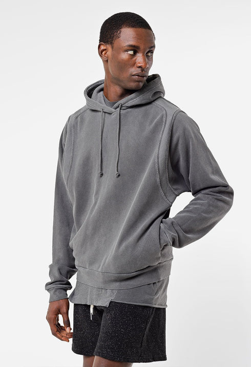 JOHN ELLIOTT CROSS THERMAL HOODIE WASHED Mens Apparel - MENS