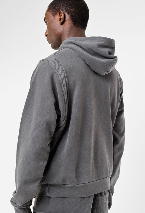 JOHN ELLIOTT CROSS THERMAL HOODIE WASHED Mens Apparel - MENS