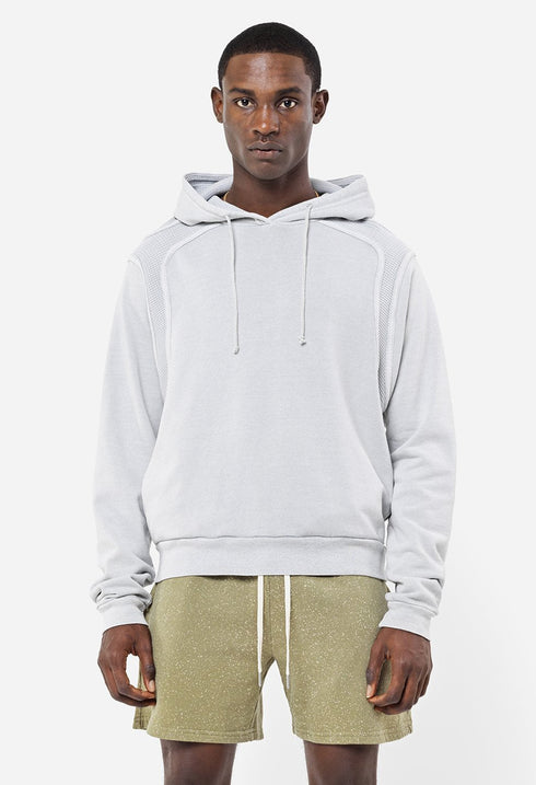 JOHN ELLIOTT CROSS THERMAL HOODIE WASHED Mens Apparel - MENS