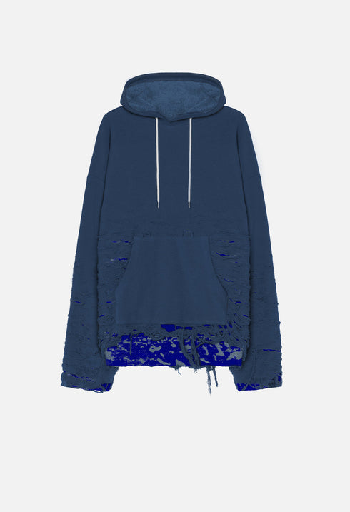 JOHN ELLIOTT REVERSE BURN-OUT HOODIE Mens Apparel - MENS