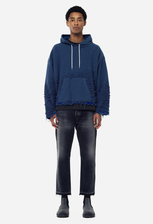 JOHN ELLIOTT REVERSE BURN-OUT HOODIE Mens Apparel - MENS