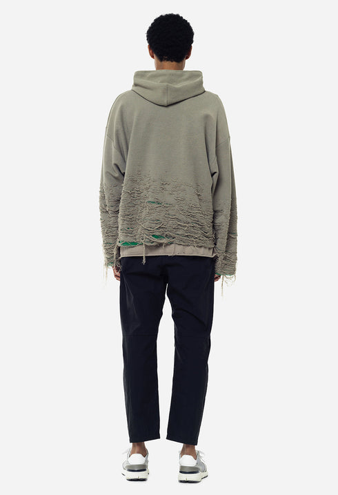 JOHN ELLIOTT REVERSE BURN-OUT HOODIE Mens Apparel - MENS