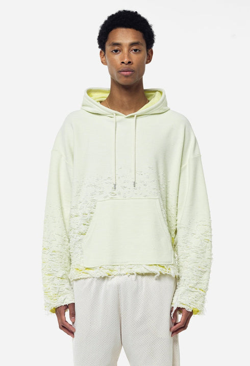 JOHN ELLIOTT REVERSE BURN-OUT HOODIE Mens Apparel - MENS
