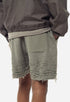 JOHN ELLIOTT REVERSE BURN-OUT SHORTS Mens Apparel - MENS