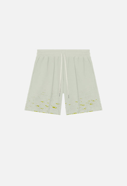 JOHN ELLIOTT REVERSE BURN-OUT SHORTS Mens Apparel - MENS