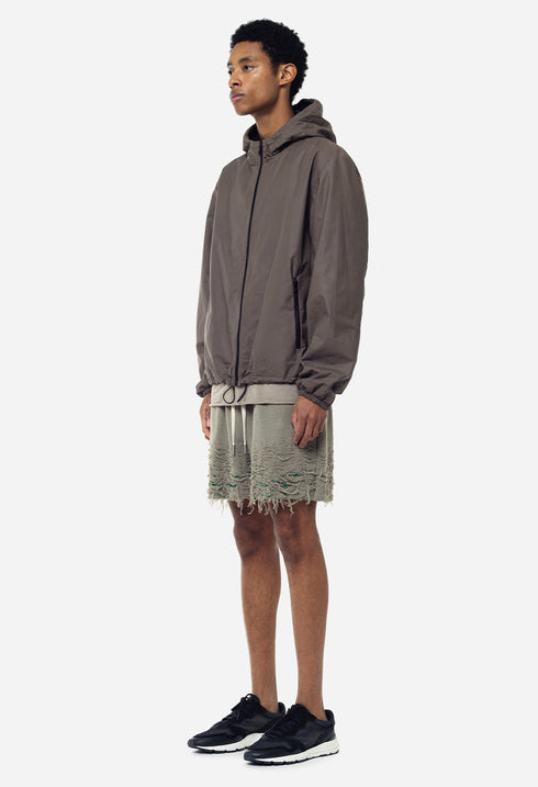 JOHN ELLIOTT REVERSE BURN-OUT SHORTS Mens Apparel - MENS