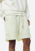 JOHN ELLIOTT REVERSE BURN-OUT SHORTS Mens Apparel - MENS