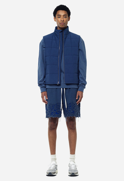 JOHN ELLIOTT REVERSE BURN-OUT SHORTS Mens Apparel - MENS