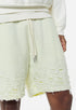 JOHN ELLIOTT REVERSE BURN-OUT SHORTS Mens Apparel - MENS