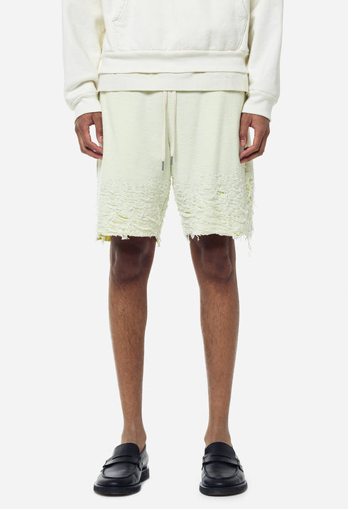 JOHN ELLIOTT REVERSE BURN-OUT SHORTS Mens Apparel - MENS