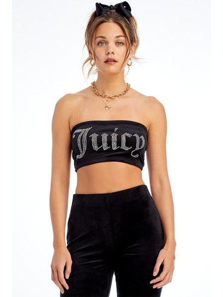 JUICY COUTURE BRANDED TUBE TOP Womens Apparel - Womens