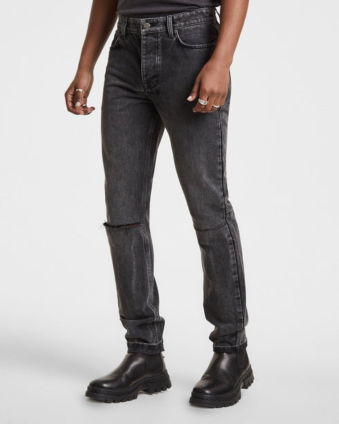 KSUBI CHITCH ASPHALT TRASHED Mens Apparel - MENS APPAREL