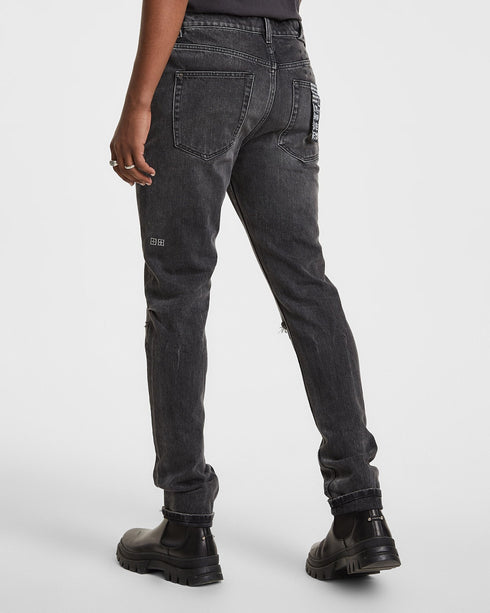 KSUBI CHITCH ASPHALT TRASHED Mens Apparel - MENS APPAREL