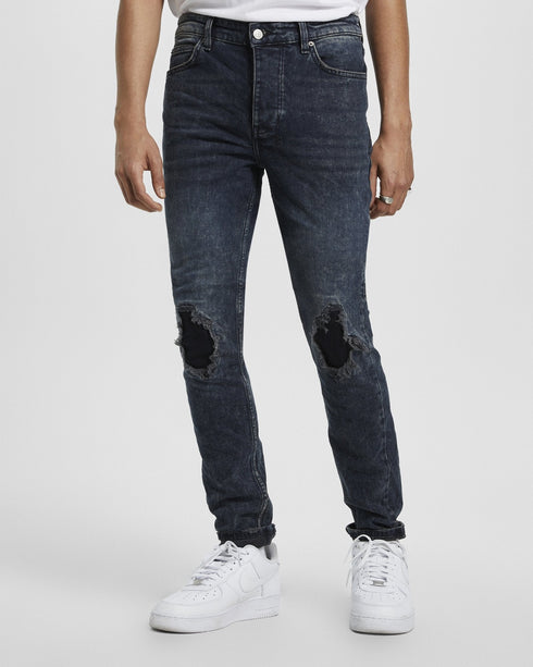 KSUBI CHITCH BLUE KOLLA SLASHED Mens Apparel - MENS APPAREL