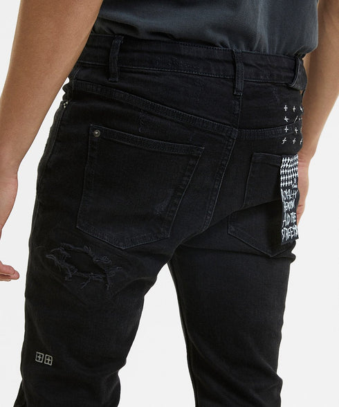 KSUBI CHITCH BONEYARD BLACK Mens Apparel - MENS APPAREL