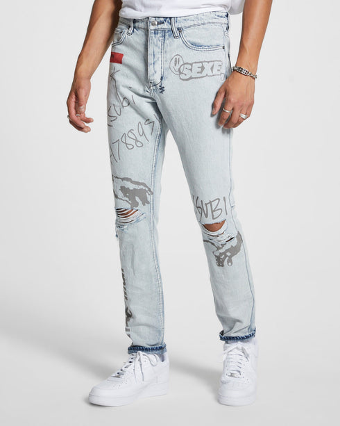 KSUBI CHITCH FLYER TRASHED Mens Apparel - Mens Apparel