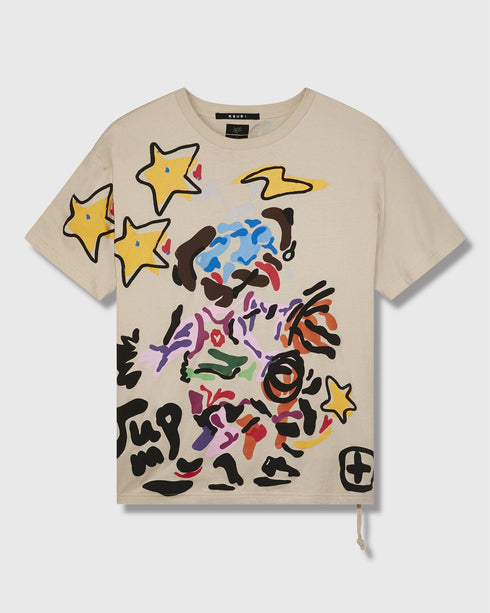 KSUBI JUMP BIGGIE SS TEE ECRU Mens Apparel - MENS APPAREL