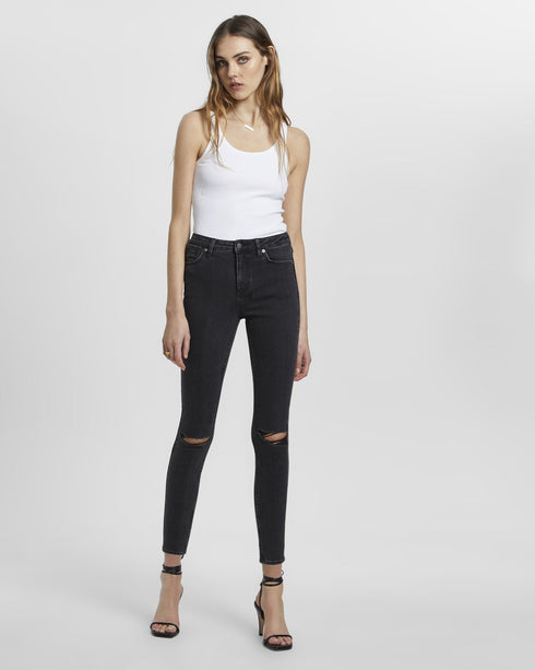 KSUBI SPRAY ON HELL CAT RIPPED Womens Apparel - WOMENS