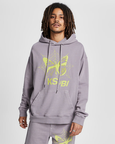 KSUBI STUCK BIGGIE HOODIE HAZE Mens Apparel - MENS APPAREL