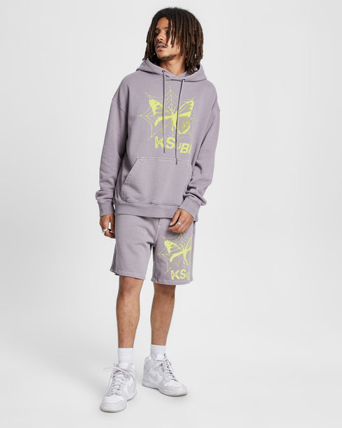 KSUBI STUCK BIGGIE HOODIE HAZE Mens Apparel - MENS APPAREL