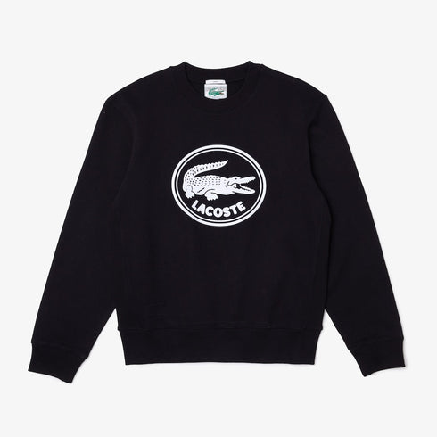 LACOSTE 3D Logo Organic Cotton Fleece Sweatshirt Mens