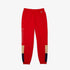 LACOSTE Branded Colorblock Fleece Jogging Pants Mens Apparel