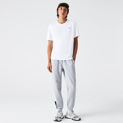 LACOSTE Branded Colorblock Fleece Jogging Pants Mens Apparel